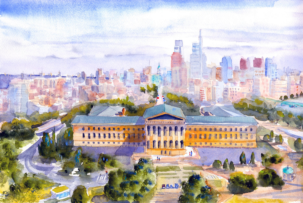 Prepossessing Philadelphia - Watercolor Print