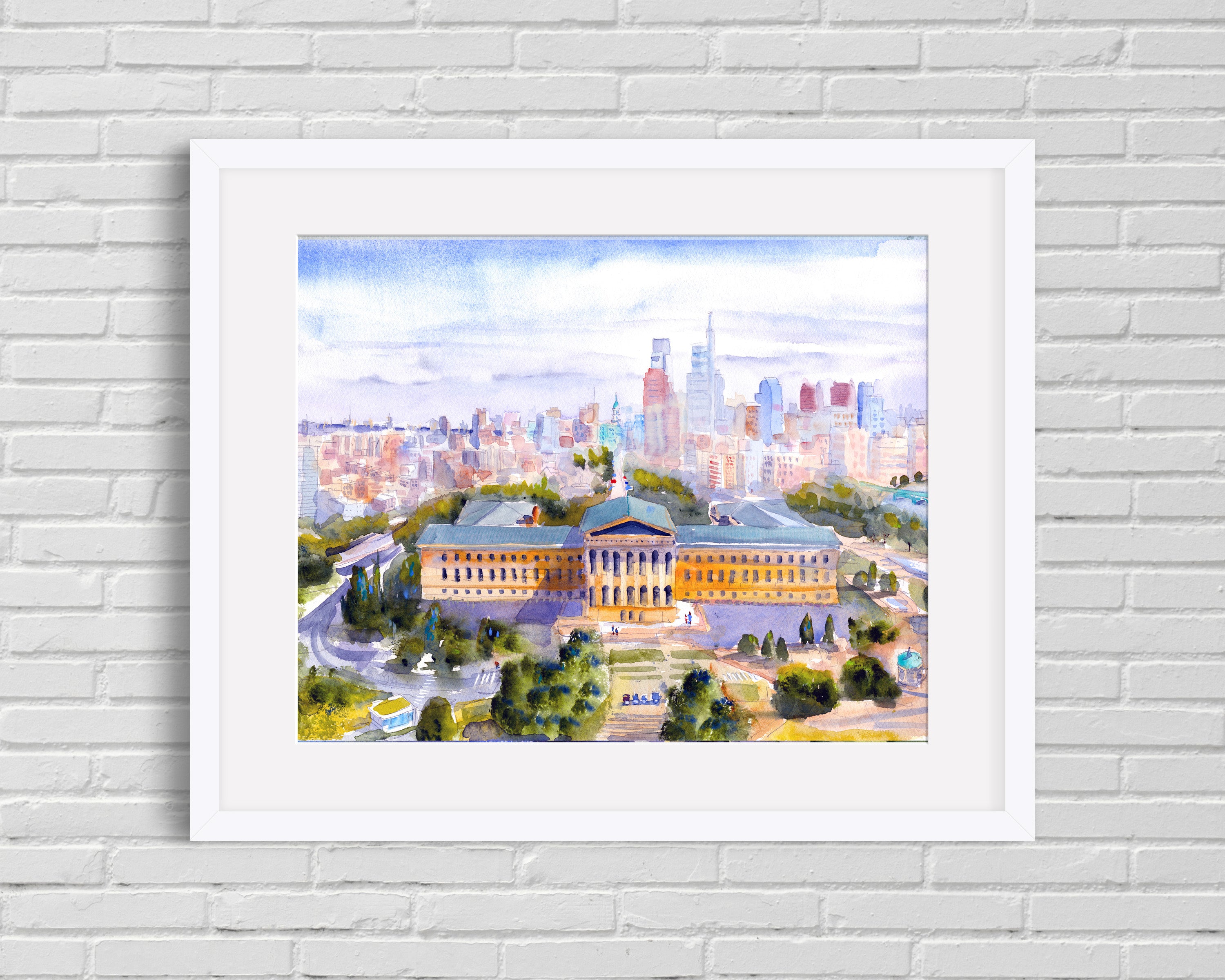 Prepossessing Philadelphia - Watercolor Print