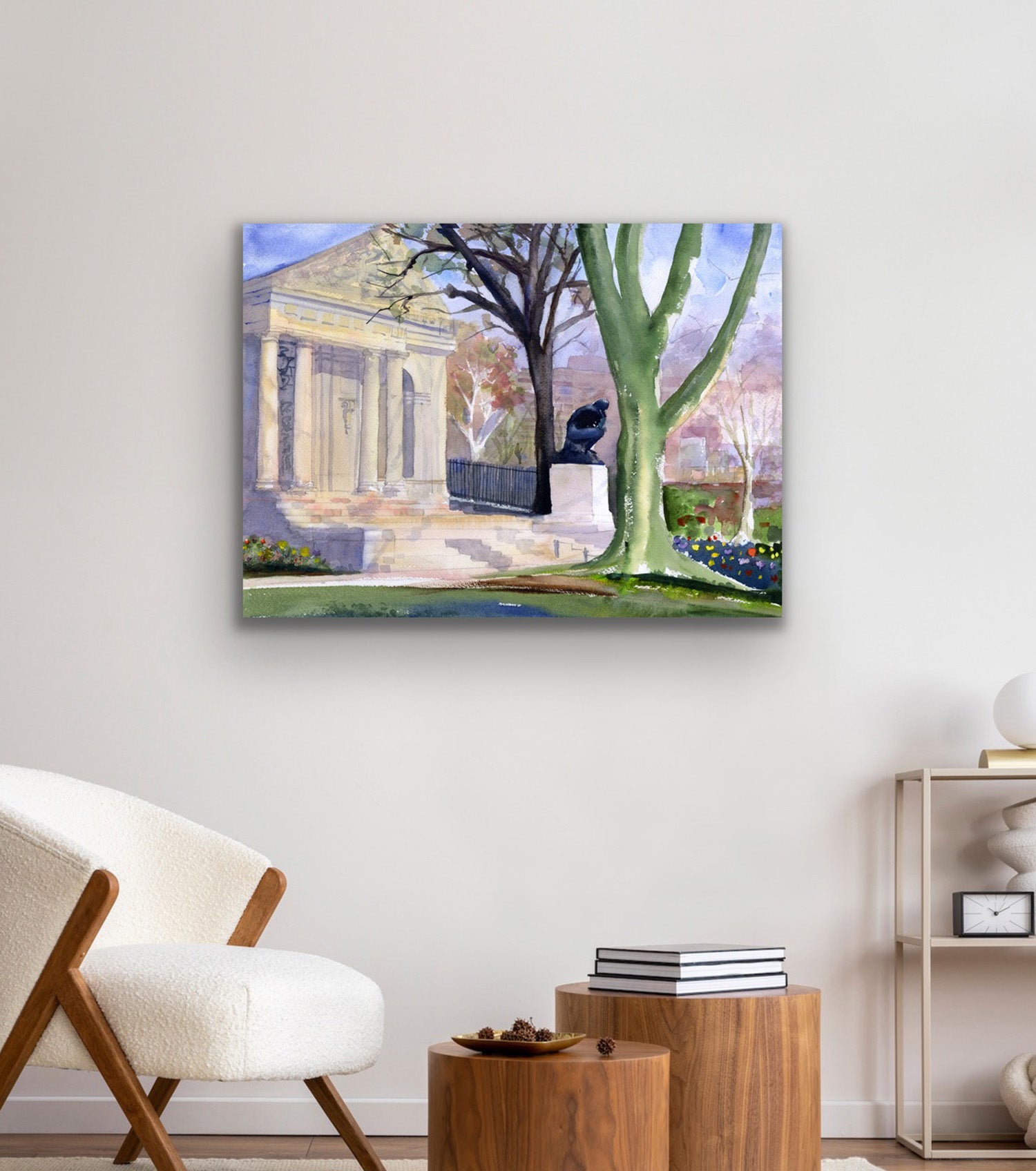 Philadelphia RODIN MUSEUM - Philadelphia Wall Art Watercolor Prints