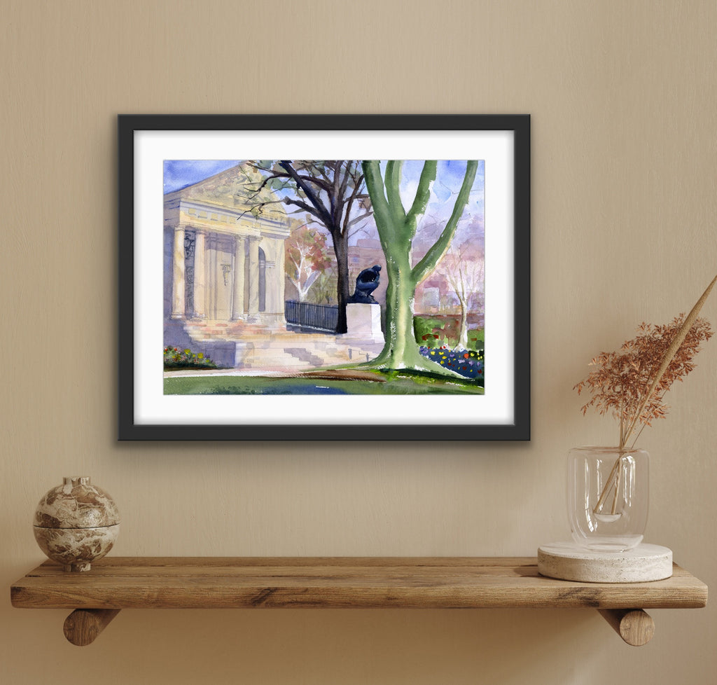 Philadelphia RODIN MUSEUM - Philadelphia Wall Art Watercolor Prints