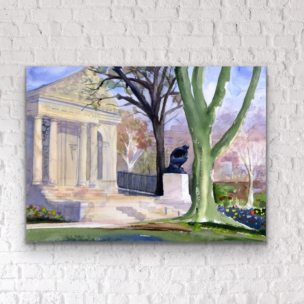 Philadelphia RODIN MUSEUM - Philadelphia Wall Art Watercolor Prints