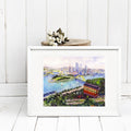 PITTSBURGH WATERCOLOR PRINT - "INCLINE TO PITTSBURGH"