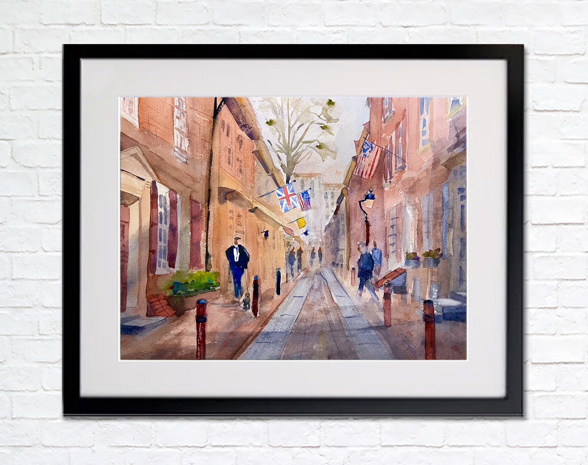 Elfreth's Alley - Philadelphia Wall Art Print