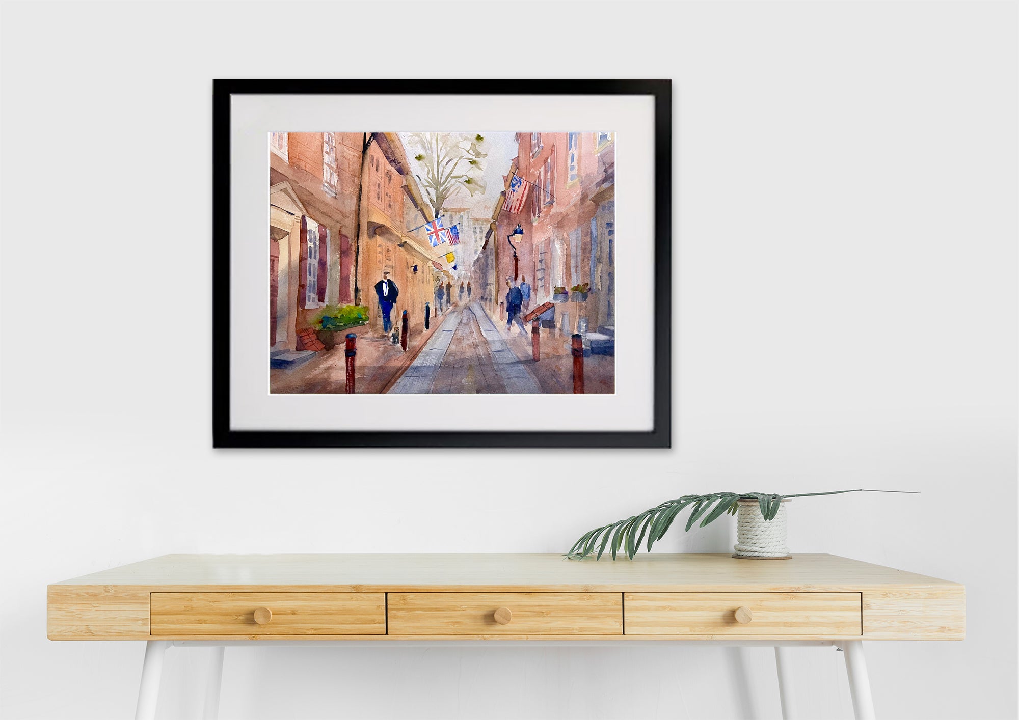 Elfreth's Alley - Philadelphia Wall Art Print