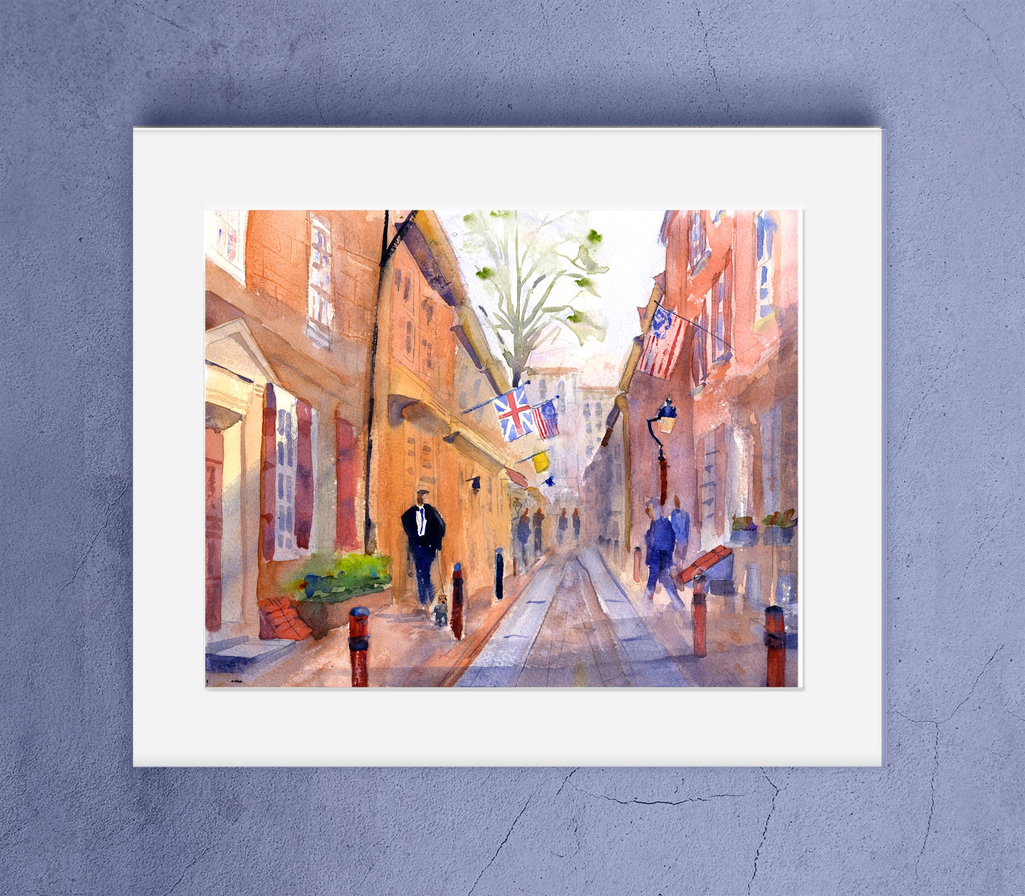 Elfreth's Alley - Philadelphia Wall Art Print