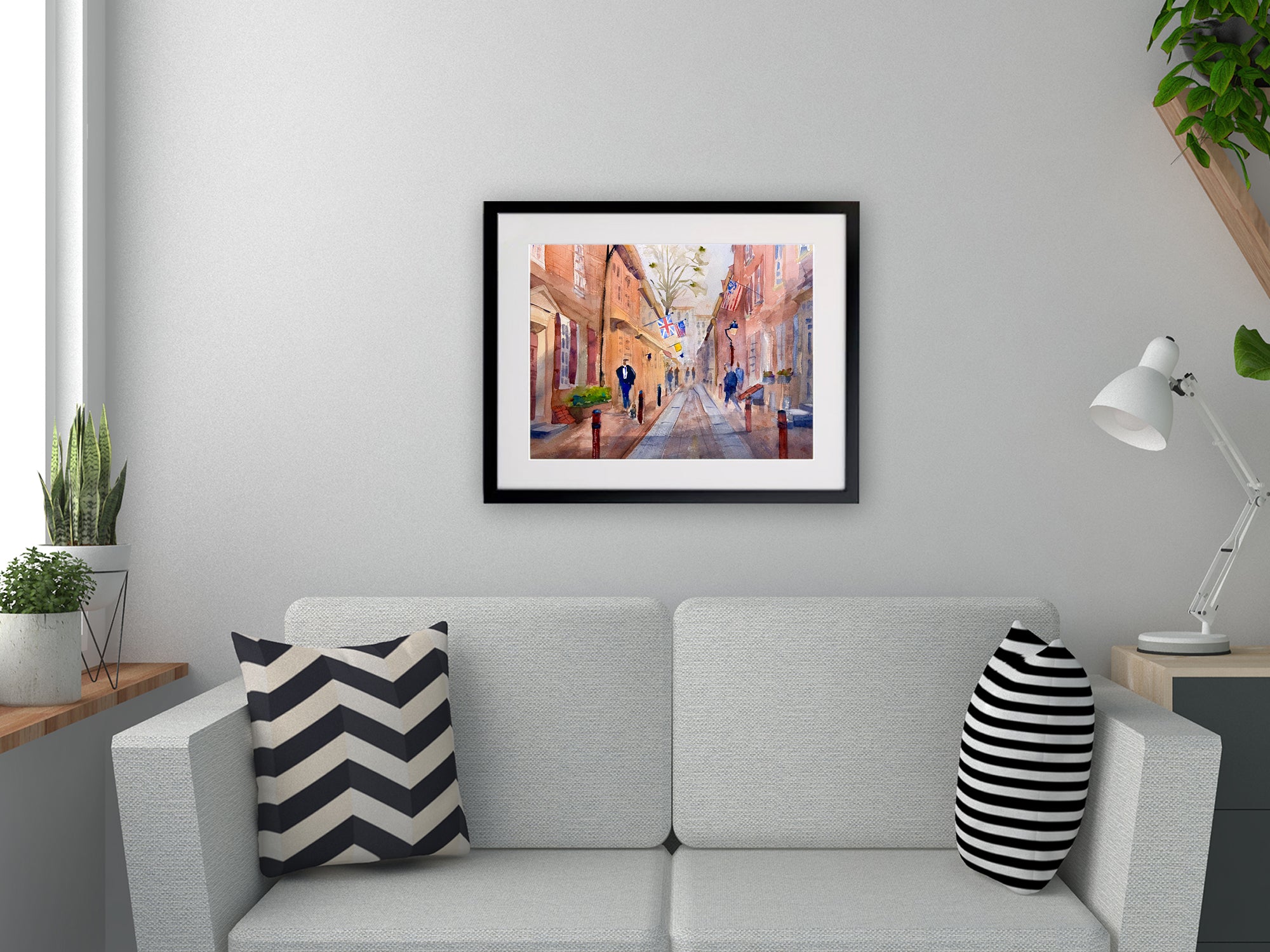 Elfreth's Alley - Philadelphia Wall Art Print