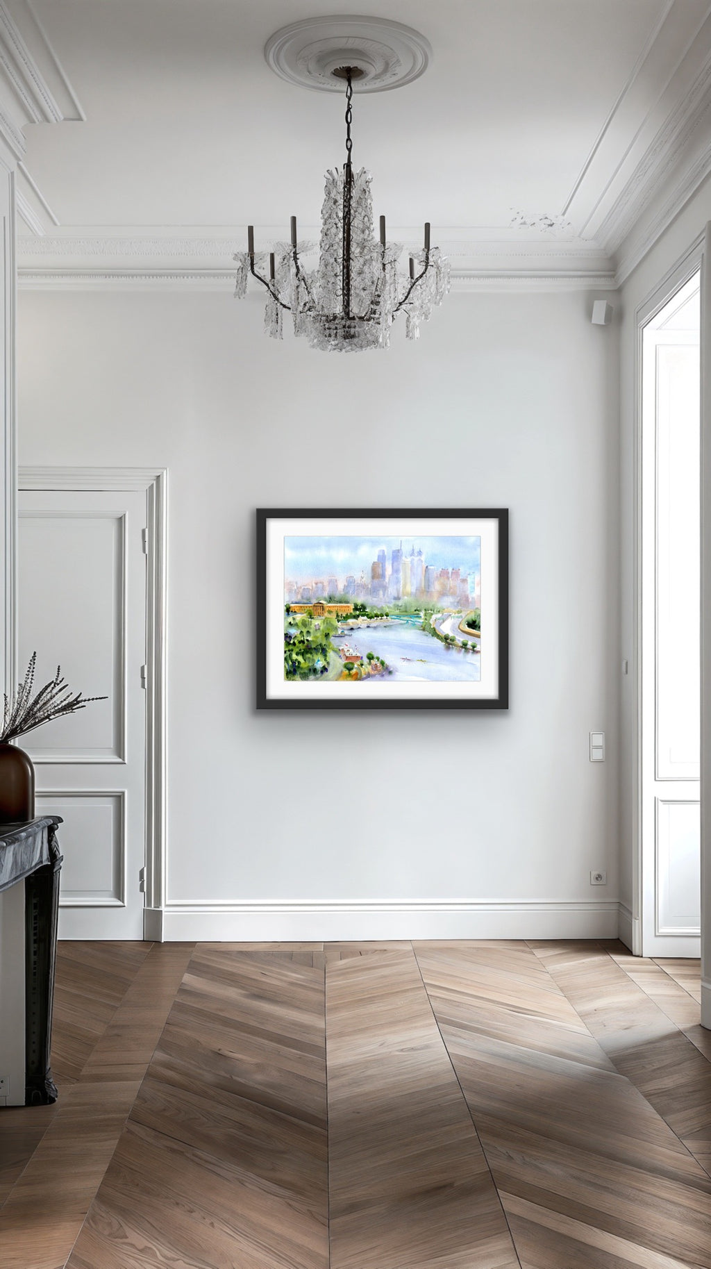 Philadelphia Skyline - Philly Wall Art Watercolor Print