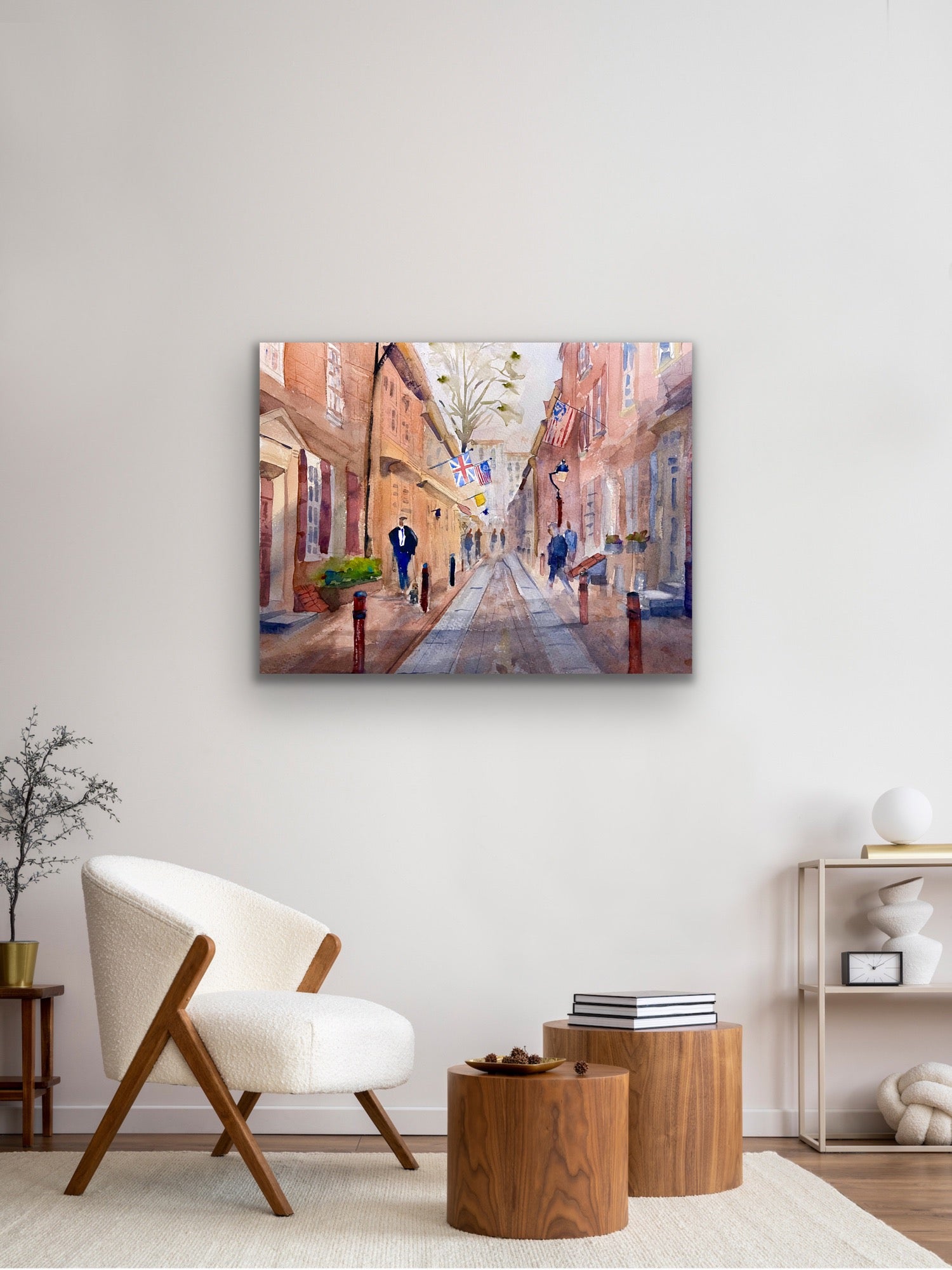 Elfreth's Alley - Philadelphia Wall Art Print