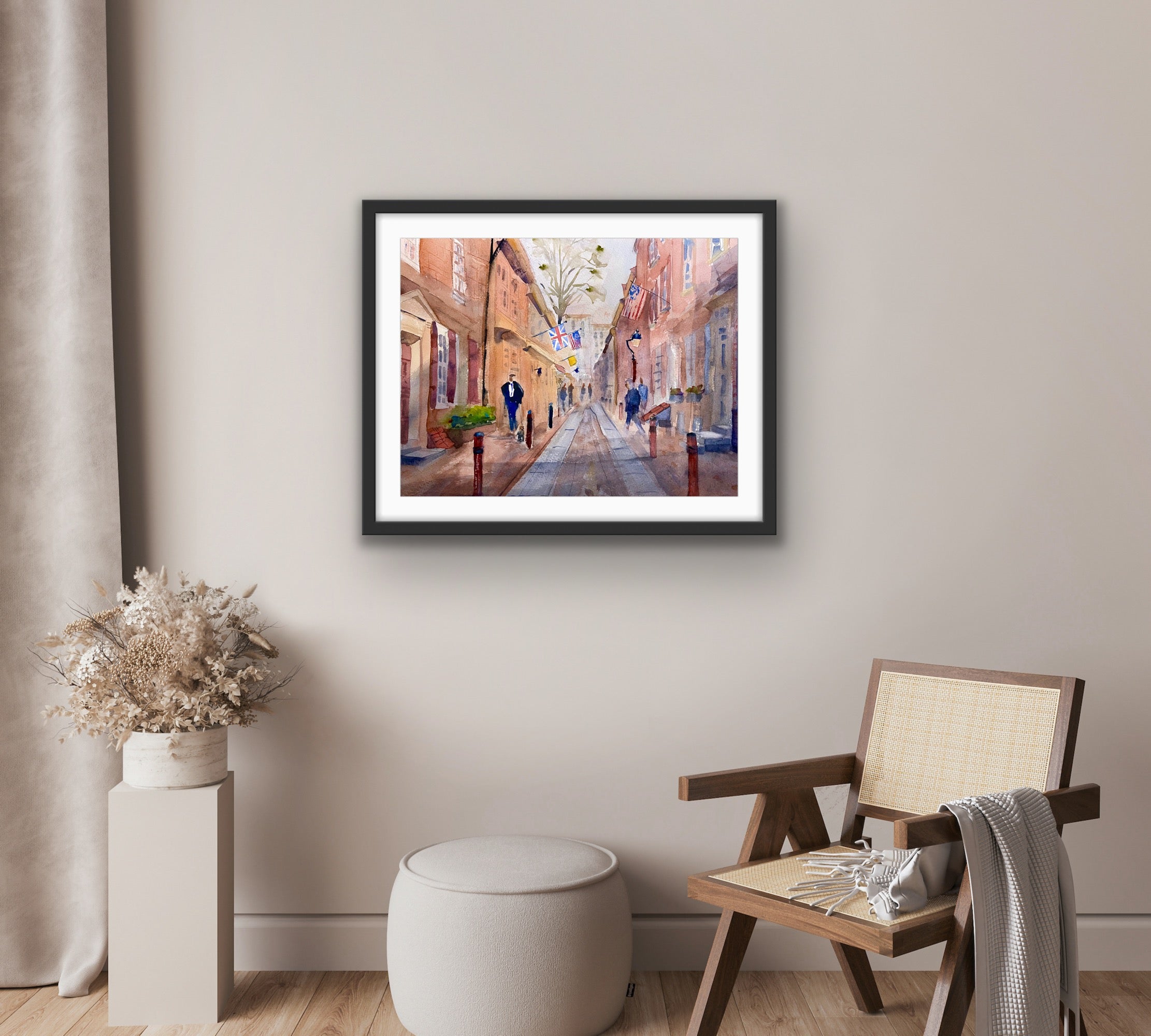 Elfreth's Alley - Philadelphia Wall Art Print