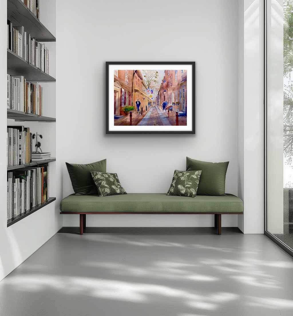 Elfreth's Alley - Philadelphia Wall Art Print