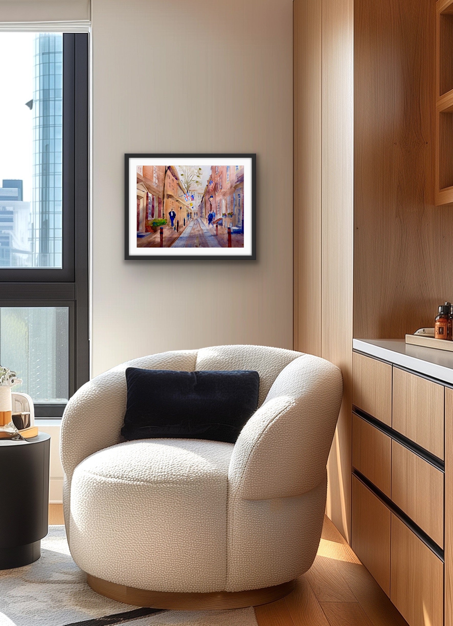Elfreth's Alley - Philadelphia Wall Art Print