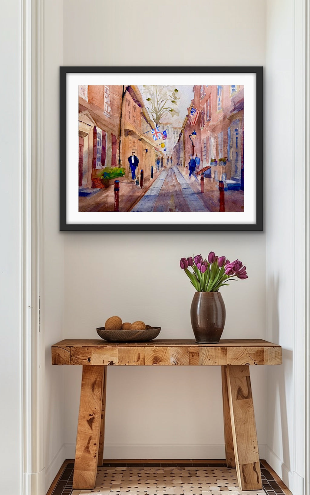 Elfreth's Alley - Philadelphia Wall Art Print
