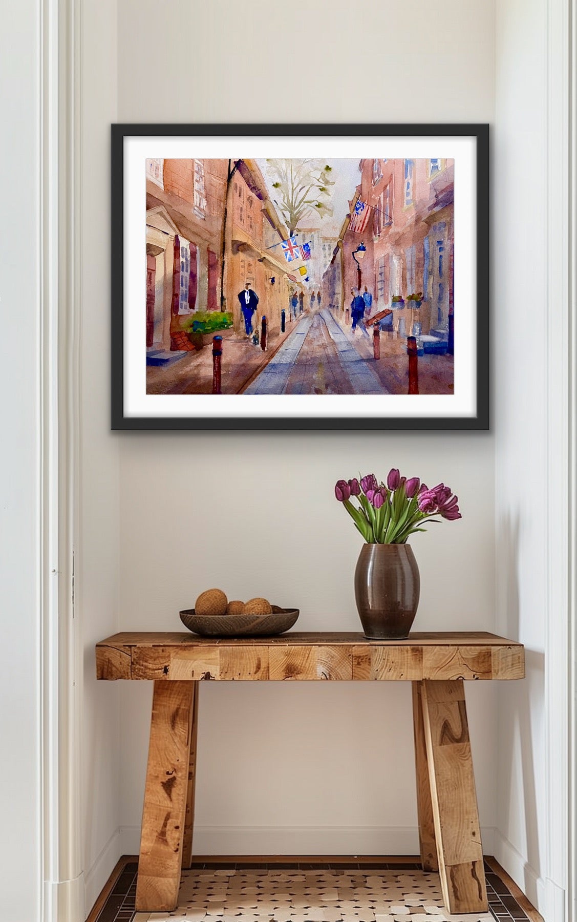 Elfreth's Alley - Philadelphia Wall Art Print