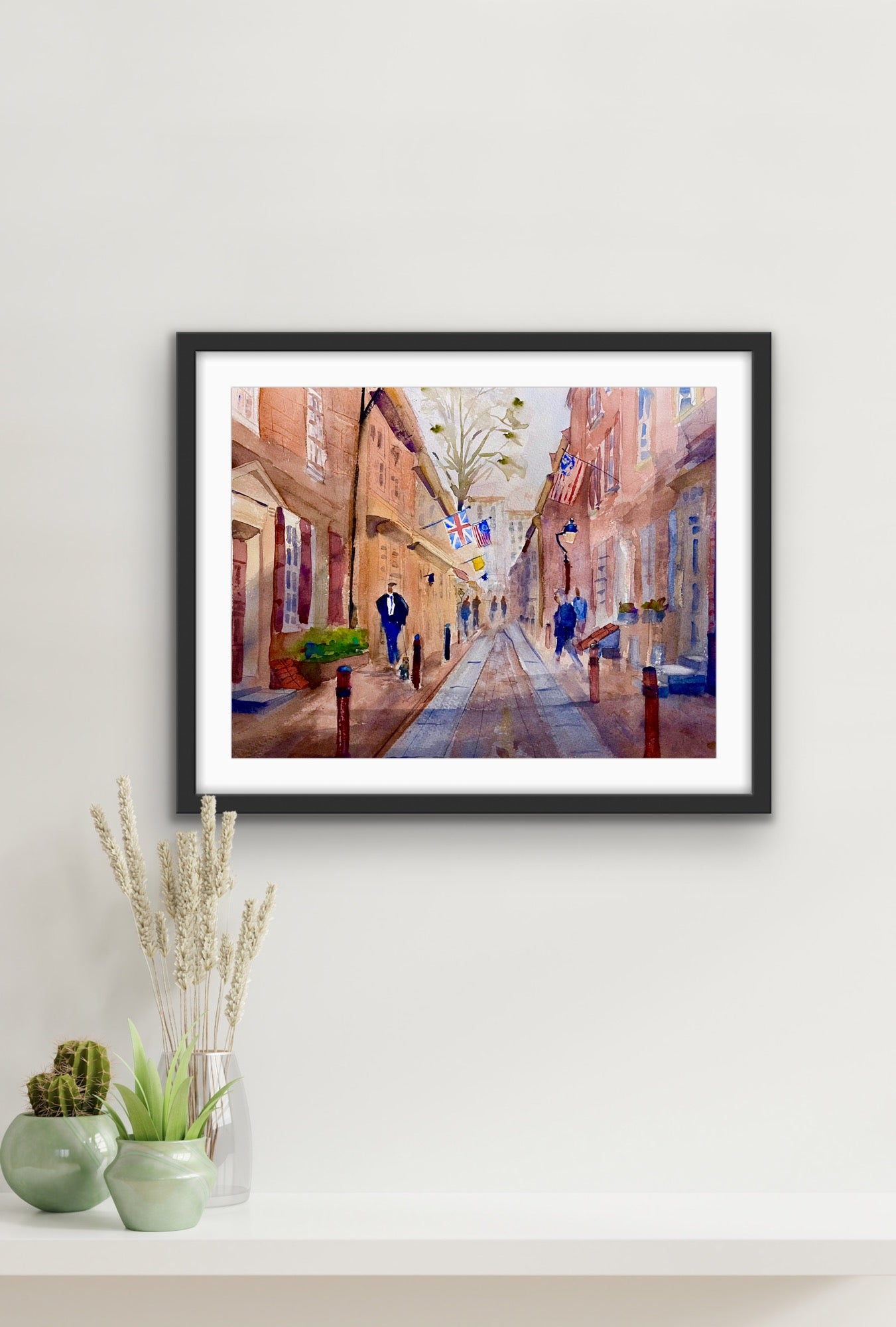 Elfreth's Alley - Philadelphia Wall Art Print