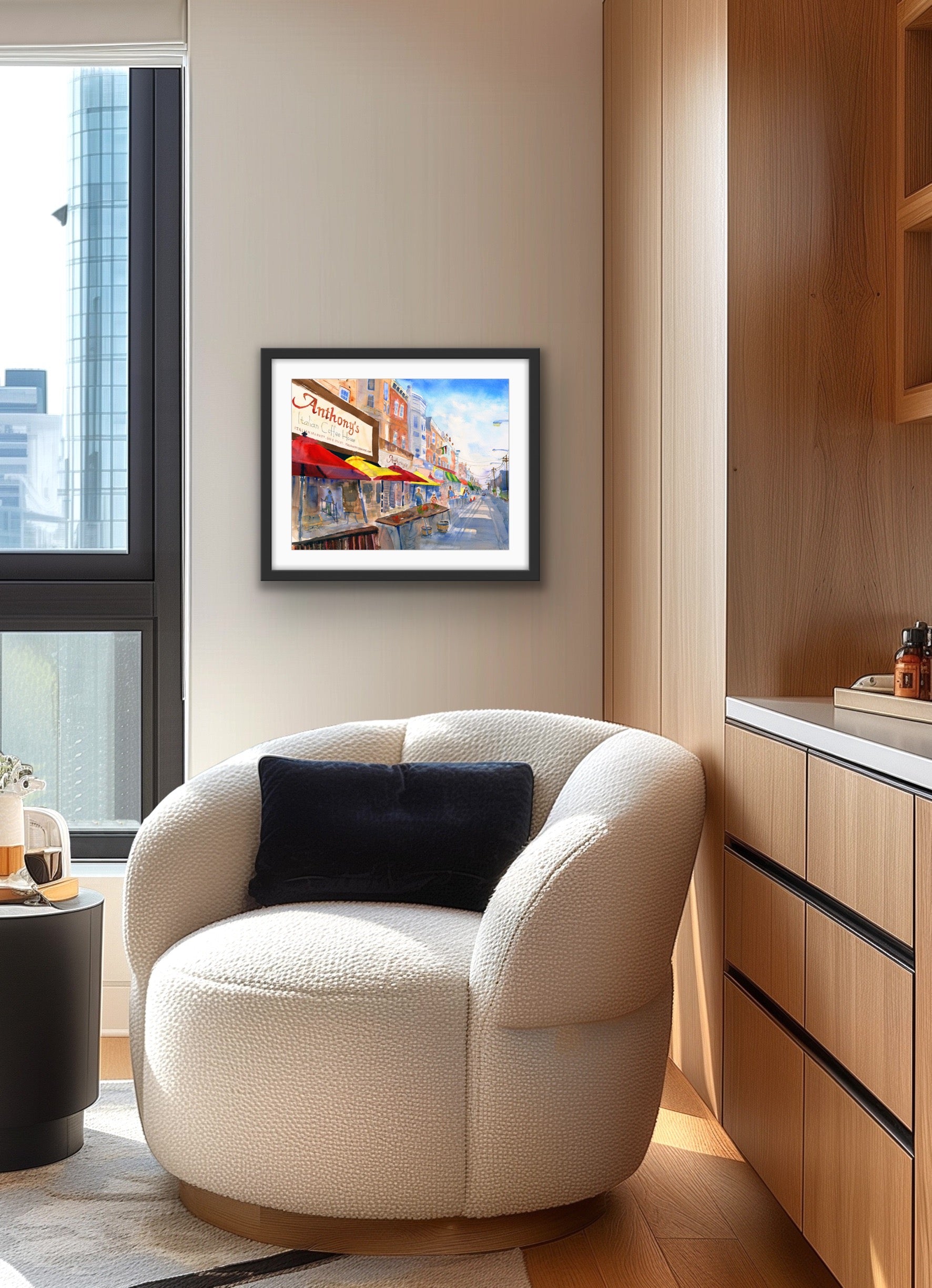 Philadelphia Italian Market - Philly Wall Art Watercolor Print
