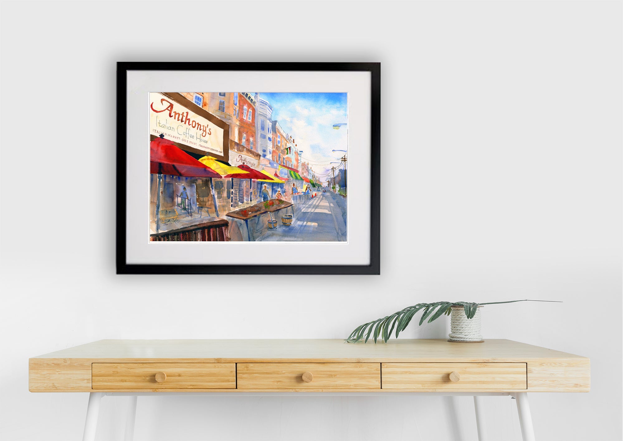 Philadelphia Italian Market - Philly Wall Art Watercolor Print