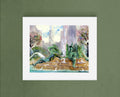 Philadelphia Swann Fountain Watercolor Print